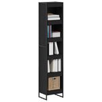 Casa si Gradina - Mobilier - Biblioteci si rafturi - Biblioteci - Dulap pentru carti Stejar Negru 80 x 30 x 155 cm Lemn compozit - Infinity.ro