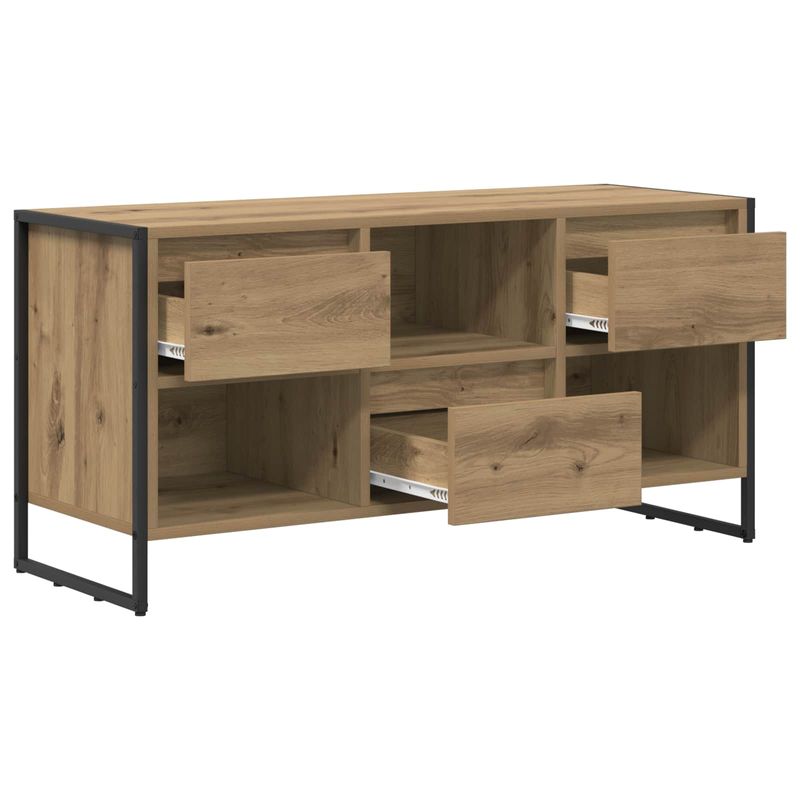 Casa si Gradina - Mobilier - Comode si corpuri - Comode - Cabinet TV Stejar artizanal 100 x 36 x 49,5 cm Lemn compozit - Infinity.ro
