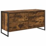 Casa si Gradina - Mobilier - Comode si corpuri - Comode - Cabinet TV Stejar fumuriu 100 x 36 x 49.5 cm Lemn compozit - Infinity.ro