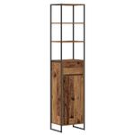Casa si Gradina - Mobilier - Mobilier baie - Corpuri baie - Dulap de Baie cu usa Lemn Vechi 40 x 30 x 180 cm Lemn compozit - Infinity.ro