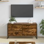 Casa si Gradina - Mobilier - Comode si corpuri - Comode - Cabinet TV Stejar fumuriu 100 x 36 x 49.5 cm Lemn compozit - Infinity.ro