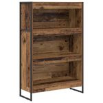 Casa si Gradina - Mobilier - Biblioteci si rafturi - Biblioteci - Dulap pentru carti Lemn Vechi 80 x 30 x 155 cm Lemn compozit - Infinity.ro