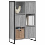 Casa si Gradina - Mobilier - Biblioteci si rafturi - Biblioteci - Dulap pentru carti Gri Sonoma 68 x 30 x 108.5 cm Lemn compozit - Infinity.ro