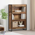 Casa si Gradina - Mobilier - Biblioteci si rafturi - Biblioteci - Dulap pentru carti Lemn Vechi 80 x 30 x 155 cm Lemn compozit - Infinity.ro