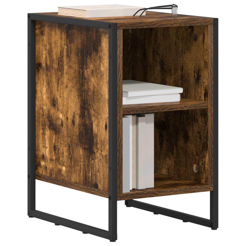 Casa si Gradina - Mobilier - Comode si corpuri - Noptiere - Noptiera 2 pcs Stejar Fumuriu 39.5 x 30 x 50 cm Lemn compozit - Infinity.ro