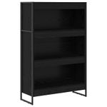 Casa si Gradina - Mobilier - Biblioteci si rafturi - Biblioteci - Dulap pentru carti Stejar Negru 80 x 30 x 155 cm Lemn compozit - Infinity.ro