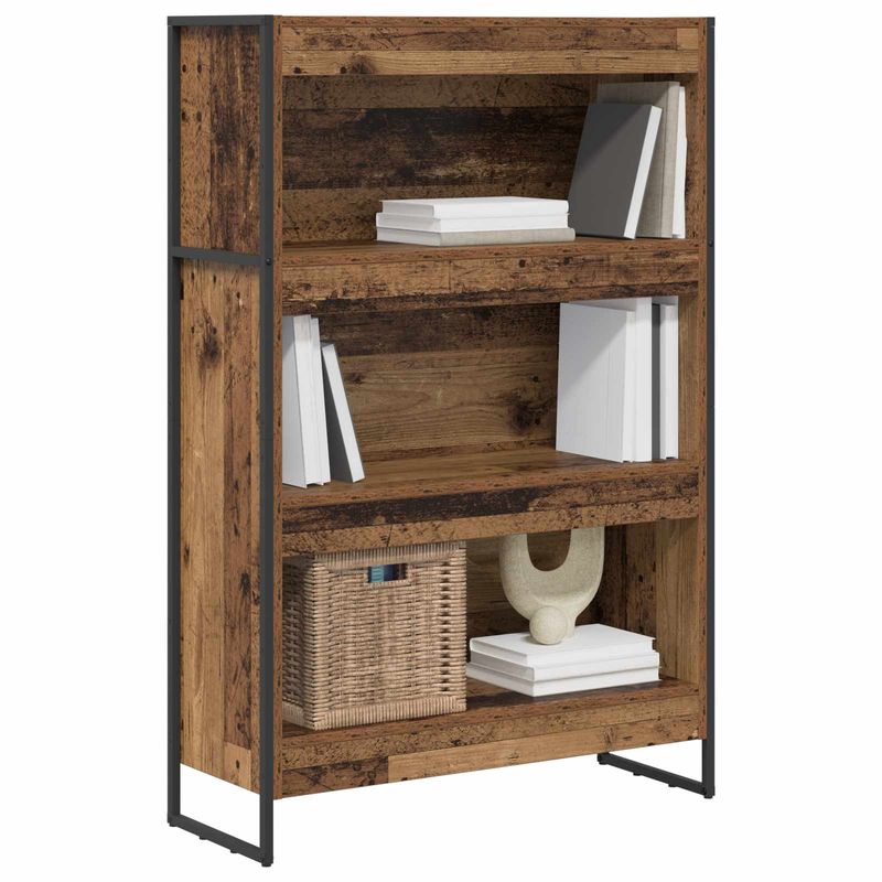 Casa si Gradina - Mobilier - Biblioteci si rafturi - Biblioteci - Dulap pentru carti Lemn Vechi 80 x 30 x 155 cm Lemn compozit - Infinity.ro