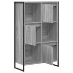 Casa si Gradina - Mobilier - Biblioteci si rafturi - Biblioteci - Dulap pentru carti Gri Sonoma 68 x 30 x 108.5 cm Lemn compozit - Infinity.ro