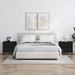 Casa si Gradina - Mobilier - Comode si corpuri - Noptiere - Noptiera 2 pcs Stejar Negru 50 x 39.5 x 50 cm Lemn compozit - Infinity.ro