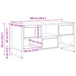Casa si Gradina - Mobilier - Comode si corpuri - Comode - Cabinet TV Stejar artizanal 100 x 36 x 49,5 cm Lemn compozit - Infinity.ro
