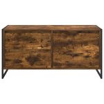 Casa si Gradina - Mobilier - Comode si corpuri - Comode - Cabinet TV Stejar fumuriu 100 x 36 x 49.5 cm Lemn compozit - Infinity.ro