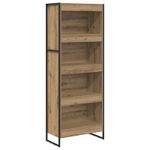 Casa si Gradina - Mobilier - Biblioteci si rafturi - Biblioteci - Dulap pentru carti Stejar artizanal 80 x 30 x 155 cm - Infinity.ro