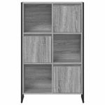 Casa si Gradina - Mobilier - Biblioteci si rafturi - Biblioteci - Dulap pentru carti Gri Sonoma 68 x 30 x 108.5 cm Lemn compozit - Infinity.ro