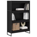Casa si Gradina - Mobilier - Biblioteci si rafturi - Biblioteci - Dulap pentru carti Stejar Negru 80 x 30 x 155 cm Lemn compozit - Infinity.ro