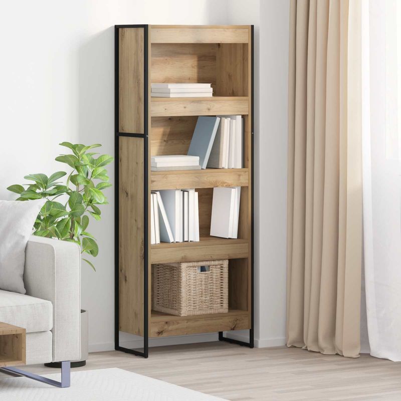 Casa si Gradina - Mobilier - Biblioteci si rafturi - Biblioteci - Dulap pentru carti Stejar artizanal 80 x 30 x 155 cm - Infinity.ro