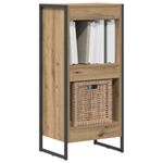 Casa si Gradina - Mobilier - Biblioteci si rafturi - Biblioteci - Dulap pentru carti Stejar artizanal 80 x 30 x 155 cm - Infinity.ro