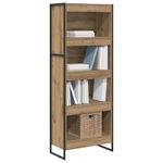Casa si Gradina - Mobilier - Biblioteci si rafturi - Biblioteci - Dulap pentru carti Stejar artizanal 80 x 30 x 155 cm - Infinity.ro