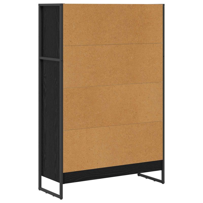 Casa si Gradina - Mobilier - Biblioteci si rafturi - Biblioteci - Dulap pentru carti Stejar Negru 80 x 30 x 155 cm Lemn compozit - Infinity.ro