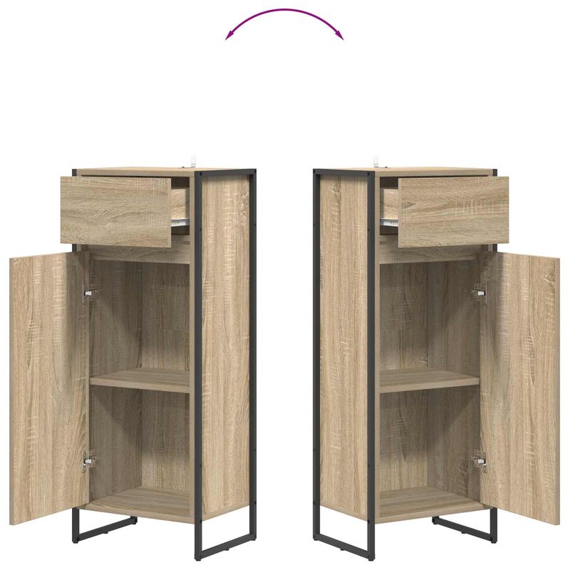 Casa si Gradina - Mobilier - Mobilier baie - Corpuri baie - Dulap de Baie cu sertar Sonoma 40 x 30 x 100 cm Lemn compozit - Infinity.ro