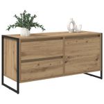 Casa si Gradina - Mobilier - Comode si corpuri - Comode - Cabinet TV Stejar artizanal 100 x 36 x 49.5 cm Lemn compozit - Infinity.ro