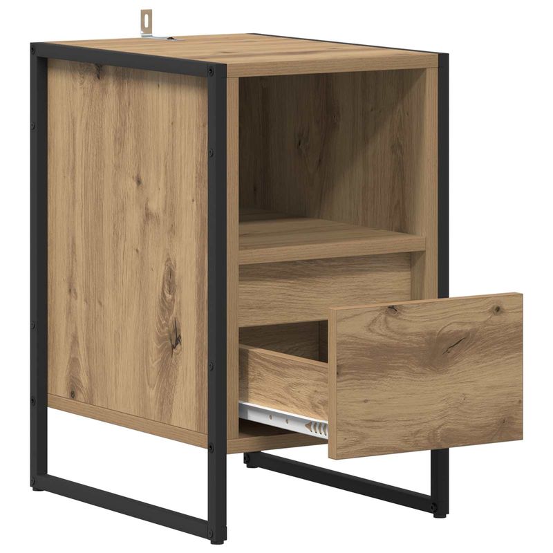 Casa si Gradina - Mobilier - Comode si corpuri - Noptiere - Noptiera 2 pcs Stejar artizanal 39,5 x 30 x 50 cm Lemn compozit - Infinity.ro