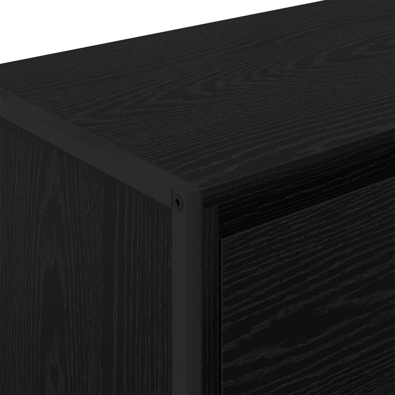 Casa si Gradina - Mobilier - Comode si corpuri - Comode - Dulap lateral Stejar Negru 79 x 36 x 75 cm Lemn compozit - Infinity.ro