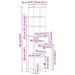 Casa si Gradina - Mobilier - Mobilier baie - Corpuri baie - Dulap de Baie cu usa Lemn Vechi 40 x 30 x 180 cm Lemn compozit - Infinity.ro