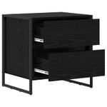 Casa si Gradina - Mobilier - Comode si corpuri - Noptiere - Noptiera 2 pcs Stejar Negru 50 x 39.5 x 50 cm Lemn compozit - Infinity.ro