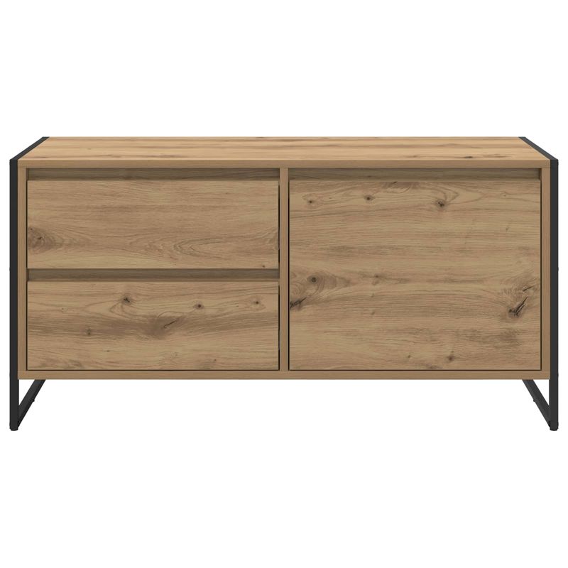 Casa si Gradina - Mobilier - Comode si corpuri - Comode - Cabinet TV Stejar artizanal 100 x 36 x 49.5 cm Lemn compozit - Infinity.ro