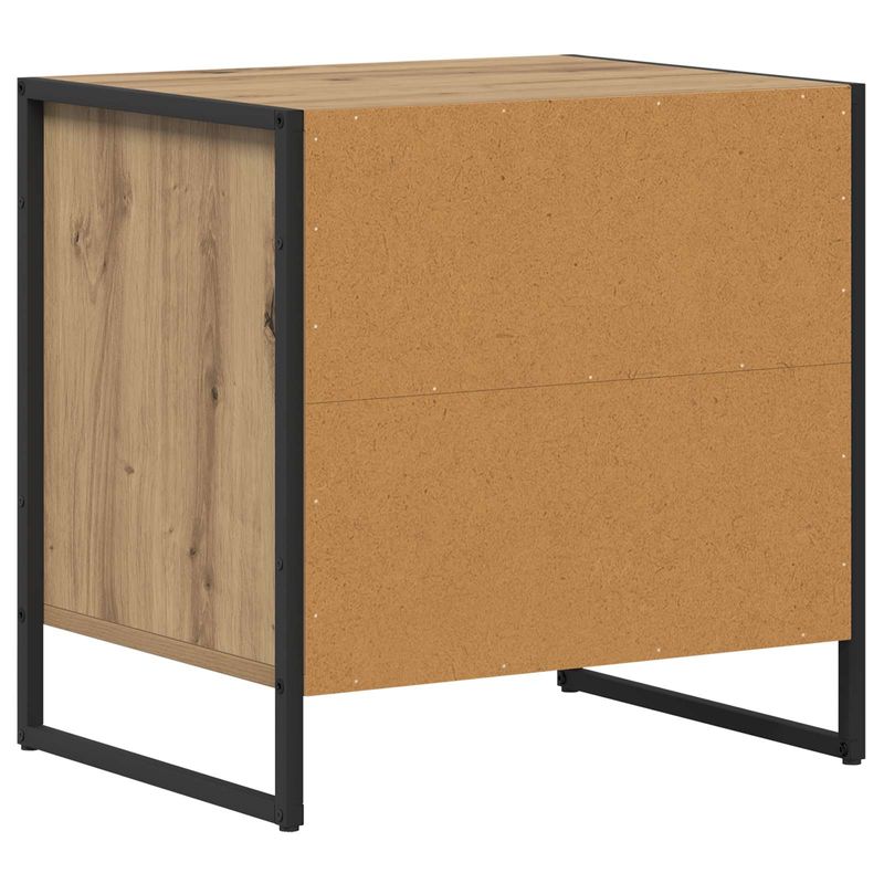 Casa si Gradina - Mobilier - Comode si corpuri - Noptiere - Noptiera 2 pcs Stejar artizanal 50 x 39,5 x 50 cm Lemn compozit - Infinity.ro
