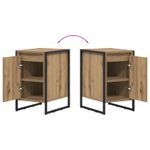 Casa si Gradina - Mobilier - Comode si corpuri - Noptiere - Noptiera 2 pcs Stejar artizanal 39,5 x 30 x 50 cm Lemn compozit - Infinity.ro