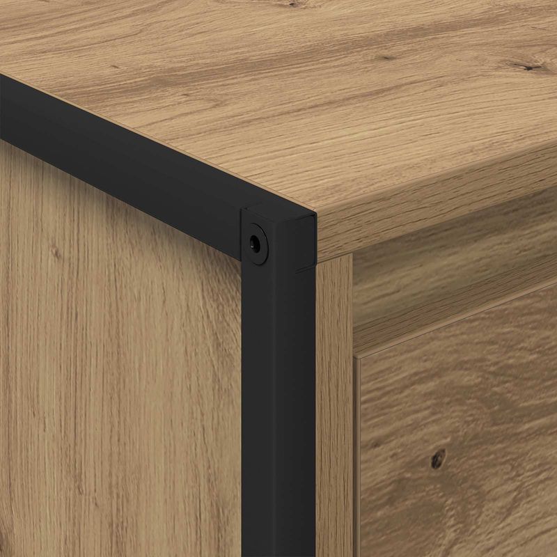 Casa si Gradina - Mobilier - Mese si birouri - Masute de cafea - Masa de cafea Stejar artizanal 100 x 46 x 40 cm Lemn compozit - Infinity.ro