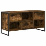 Casa si Gradina - Mobilier - Comode si corpuri - Comode - Cabinet TV Stejar fumuriu 100 x 36 x 49,5 cm Lemn compozit - Infinity.ro