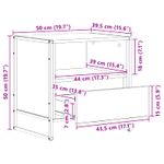 Casa si Gradina - Mobilier - Comode si corpuri - Noptiere - Noptiera 2 pcs Stejar artizanal 50 x 39,5 x 50 cm Lemn compozit - Infinity.ro