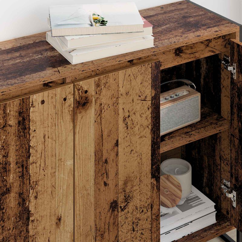 Casa si Gradina - Mobilier - Comode si corpuri - Comode - Dulap lateral Lemn Vechi 96,5 x 30 x 75 cm Lemn compozit - Infinity.ro