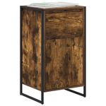 Casa si Gradina - Mobilier - Comode si corpuri - Corpuri bucatarie - Bufet cu sertar Stejar fumuriu 81 x 36 x 150.5 cm Lemn compozit - Infinity.ro