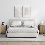 Casa si Gradina - Mobilier - Comode si corpuri - Noptiere - Noptiera Stejar artizanal 39,5 x 30 x 50 cm Lemn compozit - Infinity.ro