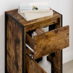 Casa si Gradina - Mobilier - Comode si corpuri - Corpuri bucatarie - Bufet cu sertar Stejar fumuriu 81 x 36 x 150.5 cm Lemn compozit - Infinity.ro