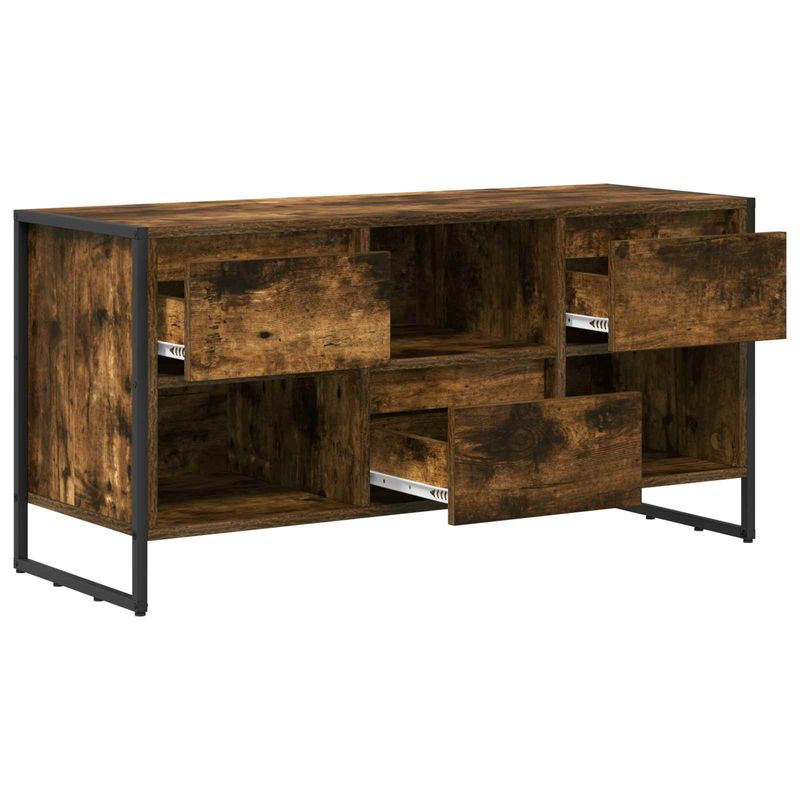 Casa si Gradina - Mobilier - Comode si corpuri - Comode - Cabinet TV Stejar fumuriu 100 x 36 x 49,5 cm Lemn compozit - Infinity.ro