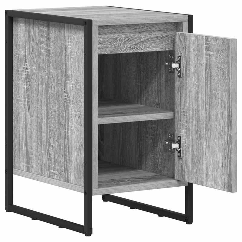 Casa si Gradina - Mobilier - Comode si corpuri - Noptiere - Noptiera 2 pcs Gri Sonoma 39,5 x 30 x 50 cm Lemn compozit - Infinity.ro