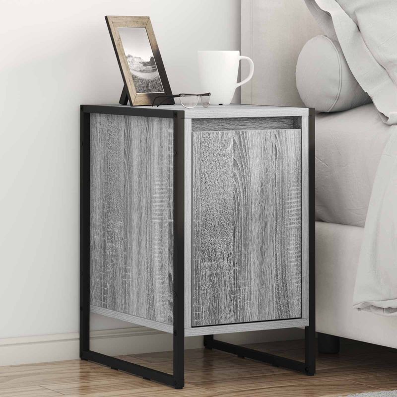 Casa si Gradina - Mobilier - Comode si corpuri - Noptiere - Noptiera Gri Sonoma 39,5 x 30 x 50 cm Lemn compozit - Infinity.ro