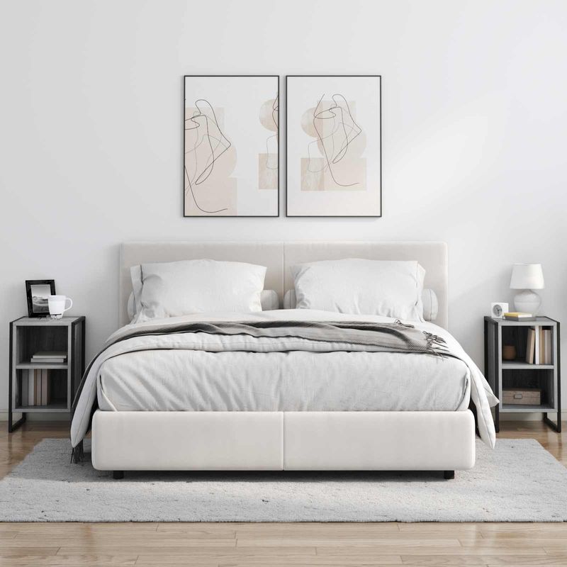 Casa si Gradina - Mobilier - Comode si corpuri - Noptiere - Noptiera Gri Sonoma 39.5 x 30 x 50 cm Lemn compozit - Infinity.ro