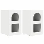 Casa si Gradina - Mobilier - Comode si corpuri - Noptiere - Noptiera 2 pcs Alb 29.5 x 35 x 50 cm Lemn compozit - Infinity.ro
