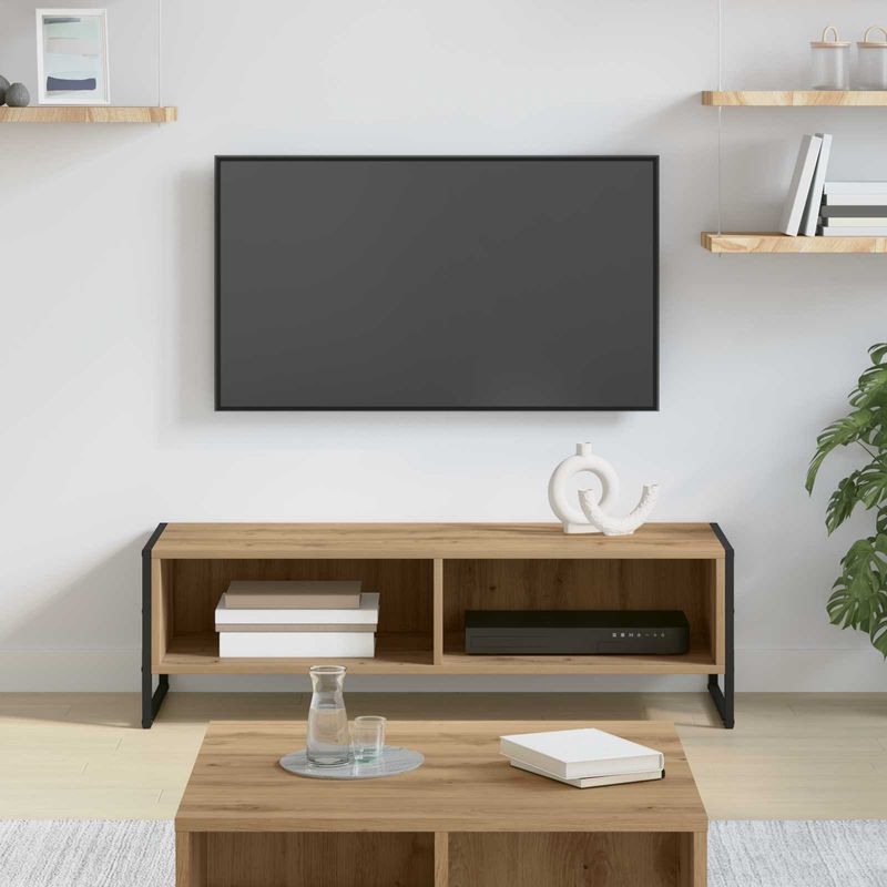 Casa si Gradina - Mobilier - Comode si corpuri - Comode - Cabinet TV Stejar artizanal 100 x 36.5 x 30.5 cm Lemn compozit - Infinity.ro