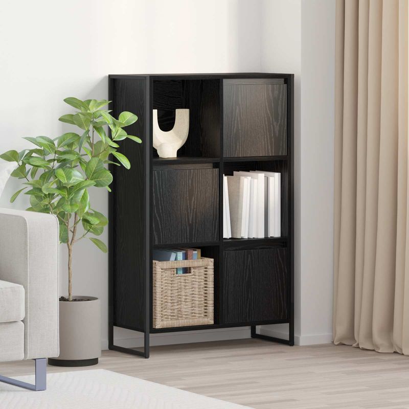 Casa si Gradina - Mobilier - Biblioteci si rafturi - Biblioteci - Dulap pentru carti Stejar Negru 68 x 30 x 108.5 cm - Infinity.ro