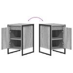 Casa si Gradina - Mobilier - Comode si corpuri - Noptiere - Noptiera 2 pcs Gri Sonoma 39,5 x 30 x 50 cm Lemn compozit - Infinity.ro