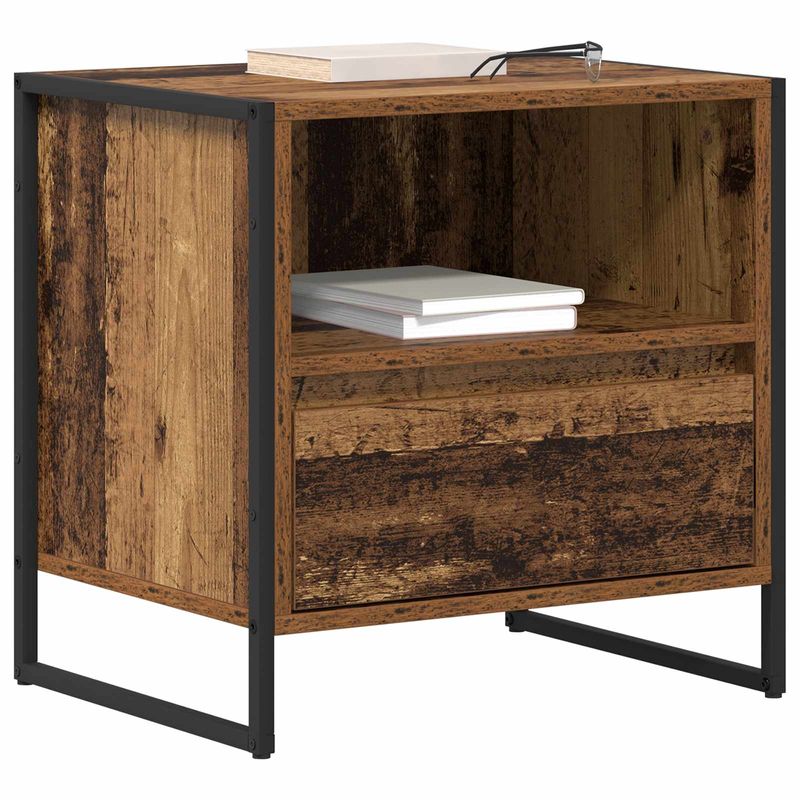 Casa si Gradina - Mobilier - Comode si corpuri - Noptiere - Noptiera 2 pcs Lemn Vechi 50 x 39,5 x 50 cm Lemn compozit - Infinity.ro