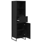 Casa si Gradina - Mobilier - Comode si corpuri - Comode - Dulap pentru carti cu sertar Stejar Negru 43 x 36 x 150.5 cm - Infinity.ro