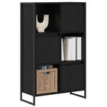 Casa si Gradina - Mobilier - Biblioteci si rafturi - Biblioteci - Dulap pentru carti Stejar Negru 68 x 30 x 108.5 cm - Infinity.ro
