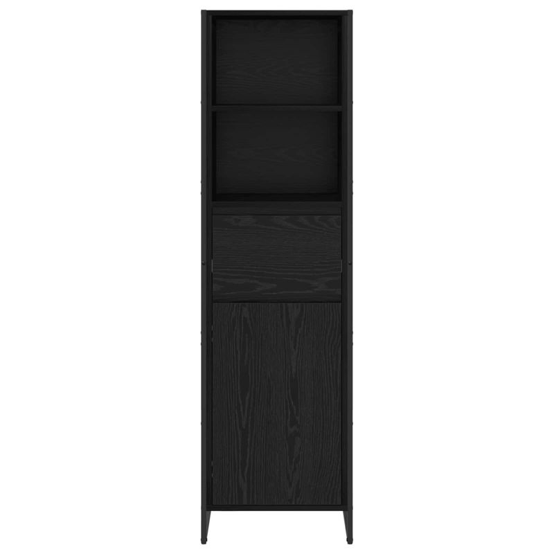 Casa si Gradina - Mobilier - Comode si corpuri - Comode - Dulap pentru carti cu sertar Stejar Negru 43 x 36 x 150.5 cm - Infinity.ro